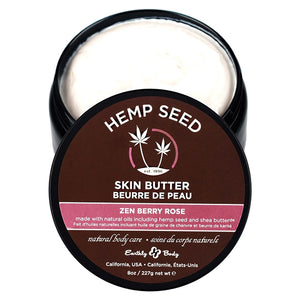 Earthly Body Hemp Seed Skin Butter-Zen Berry Rose 8oz