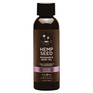 Earthly Body Hemp Seed Massage Oil-Lavender 2oz EBMAS217