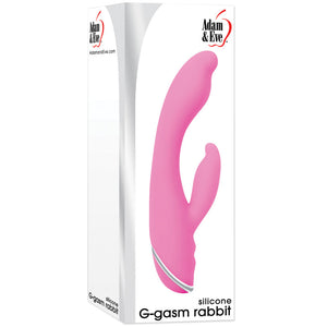 Adam & Eve G-Gasm Rabbit-Pink 8"