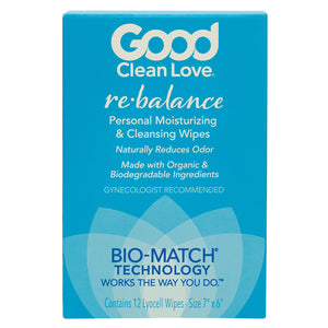 Good Clean Love Rebalance Wipes 12-Count Box GCL500301