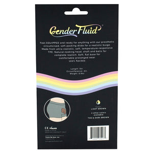 Gender Fluid Equipped Soft Packer-Light Brown 5"