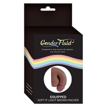 Load image into Gallery viewer, Gender Fluid Equipped Soft Packer-Light Brown 5&quot; GF4233