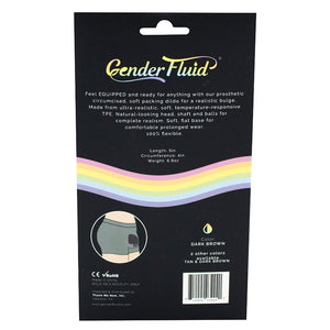 Gender Fluid Equipped Soft Packer-Dark Brown 5"