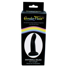 Load image into Gallery viewer, Gender Fluid Enthrall Strap On Dildo-Black 6.5&quot; GF4417