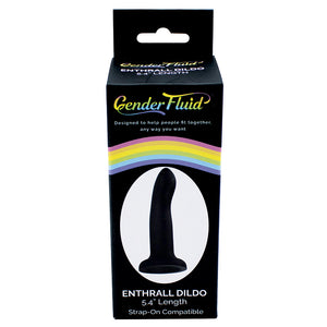 Gender Fluid Enthrall Strap On Dildo-Black 5.5" GF4424