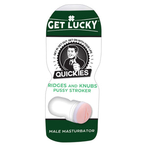 Get Lucky Quickies Ridges and Knubs Pussy Stroker Male Masturbator GL2536