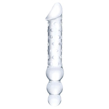 Load image into Gallery viewer, Glas Double Ended Glass Dildo with Anal Beads 12&quot;