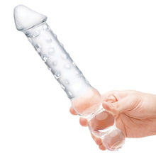Load image into Gallery viewer, Glas Double Ended Glass Dildo with Anal Beads 12&quot;