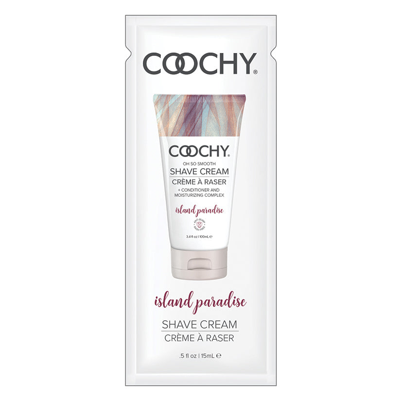 Coochy Shave Cream-Island Paradise 15ml Foil HCOO1005-05