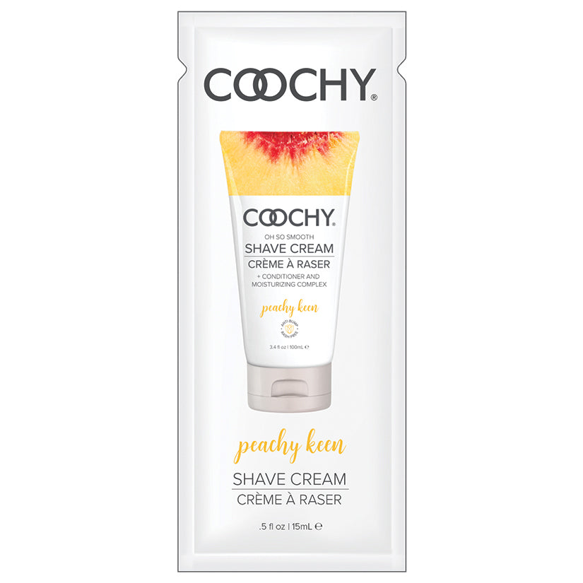 Coochy Shave Cream-Peachy Keen 15ml Foil HCOO1014-05