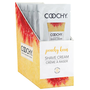Coochy Shave Cream-Peachy Keen 15ml Foil Display of 24 HCOO1014-99