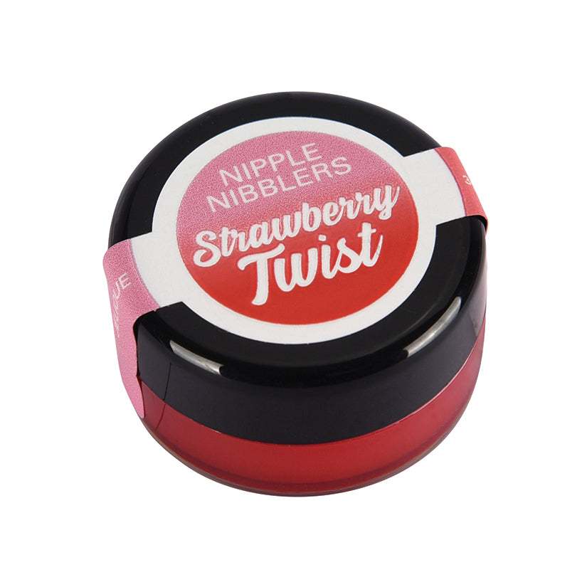 Jelique Nipple Nibblers Cool Tingle Balm-Strawberry Twist (Bulk Pack/144Pcs) 3g HJEL2504-144