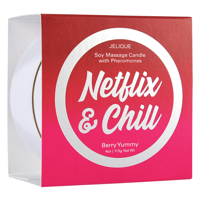Jelique Massage Candle Netflix & Chill Berry Yummy 4oz HJEL4505-04