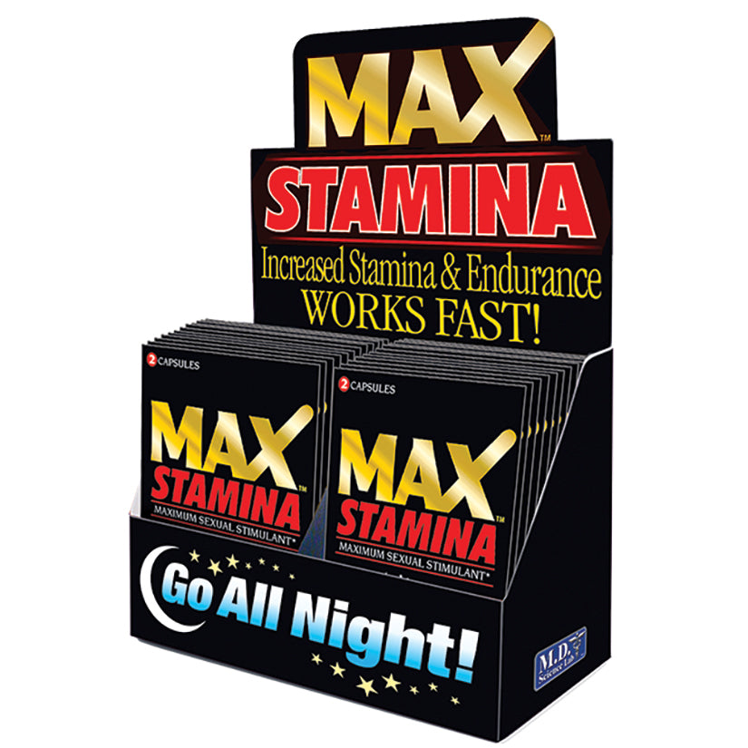 MAX Stamina-2 Pill Pack Display of 24 HOL1400-0399