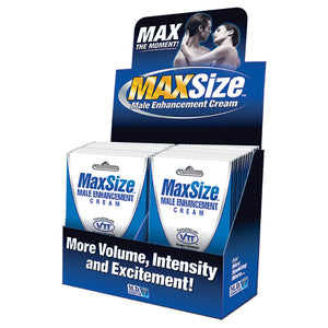MAX Size Male Enhancement Cream Packs-Display of 24