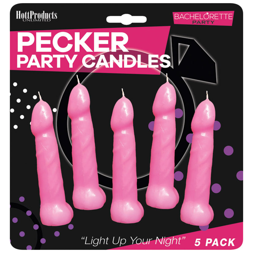 Bachelorette Party Pink Pecker Candles 5