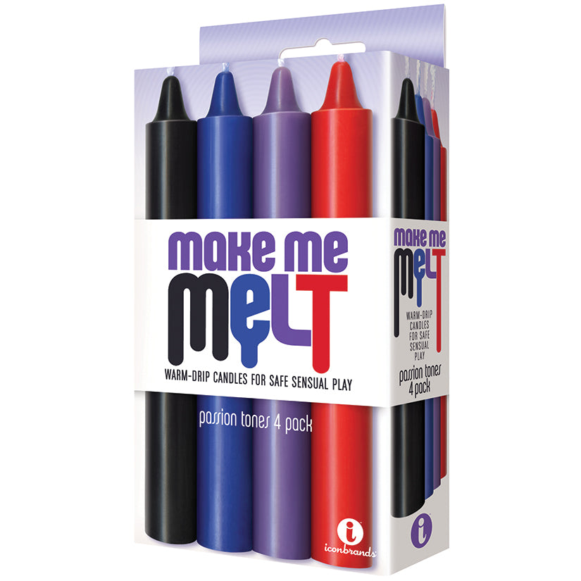 The 9's Make Me Melt Drip Candles-Passion Tones (4 Pack) IB2326-2