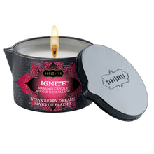 Load image into Gallery viewer, Kama Sutra Ignite Massage Candle-Strawberry Dreams 6oz KS10228