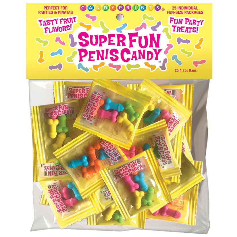 Super Fun Penis Candy Fun Size Individual Packets Bag of 25 LGCP900