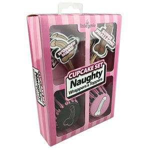 Cupcake Wrappers & Toppers Set-Naughty LGNV055