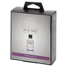 Load image into Gallery viewer, Fifty Shades of Grey Play Nice Vanilla Massage Oil 90ml LH80172