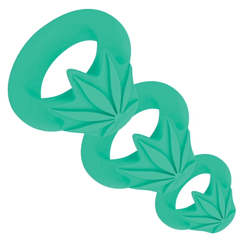 Maia Hazey Pot Leaf Silicone Ring Set ... AF-008