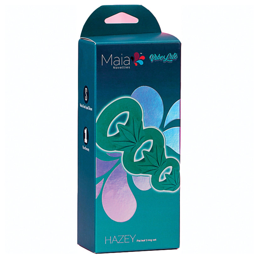 Maia Hazey Pot Leaf Silicone Ring Set ... AF-008
