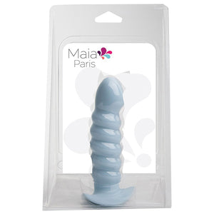 Maia Paris Silicone Swirl Dong-Pastel Blue 6" MA113-05