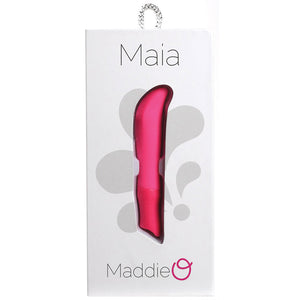 Maia Maddie Rechargeable Silicone Bullet-Neon Pink 4.5"