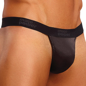 Male Power Black Cobra Micro G-String-Black L/XL