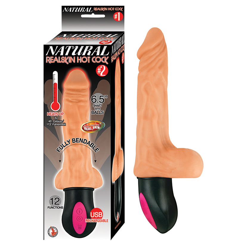 Natural Realskin Hot Cock #2-Flesh 6.5
