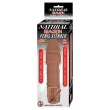 Load image into Gallery viewer, Natural Realskin Penis Xtender-Brown NAS2854-2