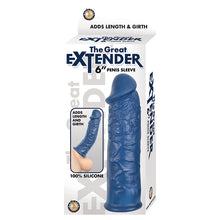 Load image into Gallery viewer, The Great Extender Penis Sleeve-Blue 6&quot; NAS2885-1