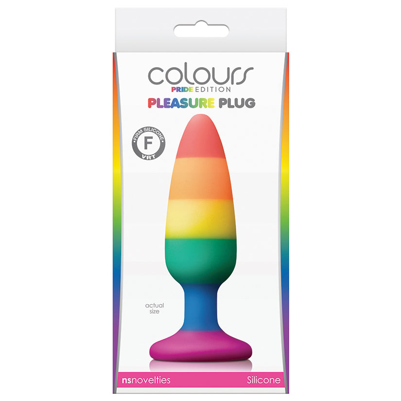 Colours Pride Edition Pleasure Plug-Rainbow Medium