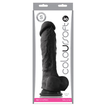Load image into Gallery viewer, Coloursoft Dildo-Black 8&quot; NSN0410-33