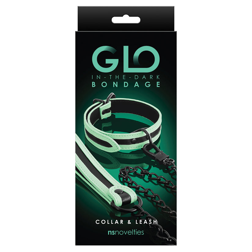 GLO Bondage Collar and Leash NSN0497-28
