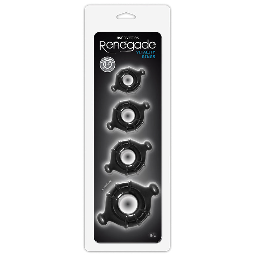 Renegade Vitality Rings-Black NSN1116-63