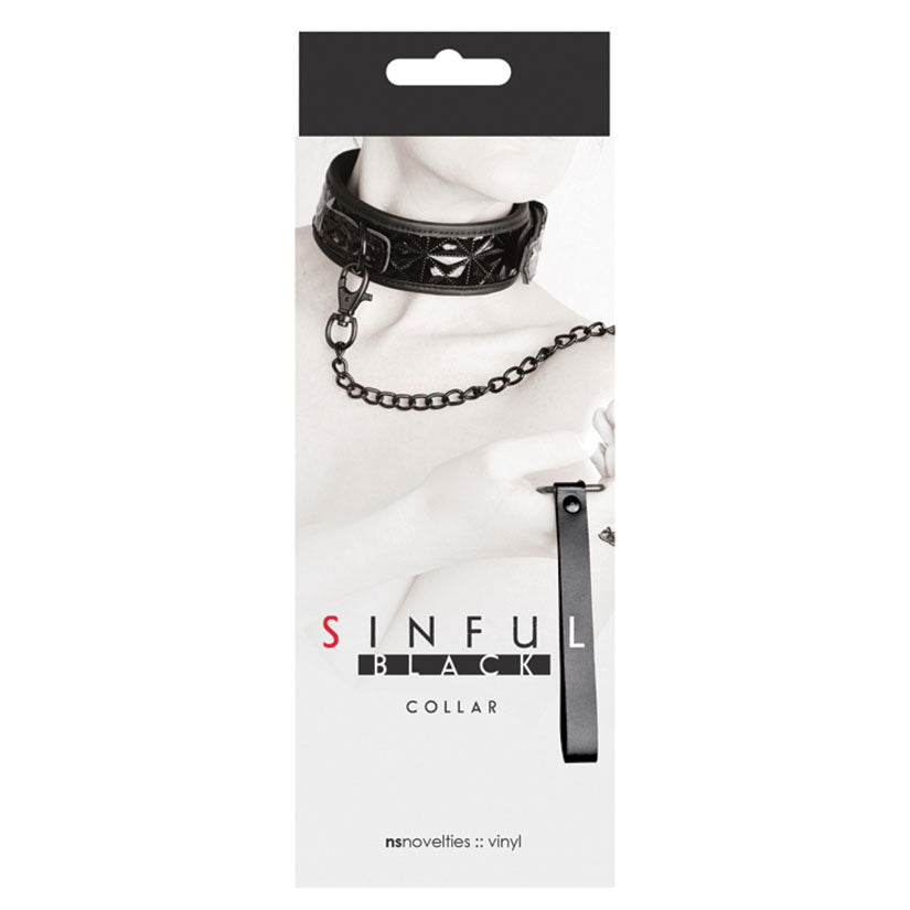 Sinful Collar-Black NSN1222-13