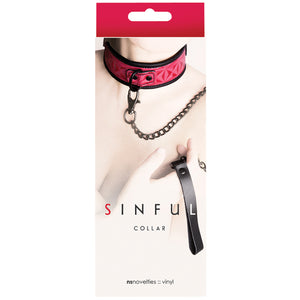 Sinful Collar-Pink NSN1222-14