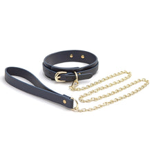 Load image into Gallery viewer, Bondage Couture Collar and Leash-Blue