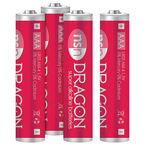 Dragon Alkaline Batteries AAA (4 Pack)