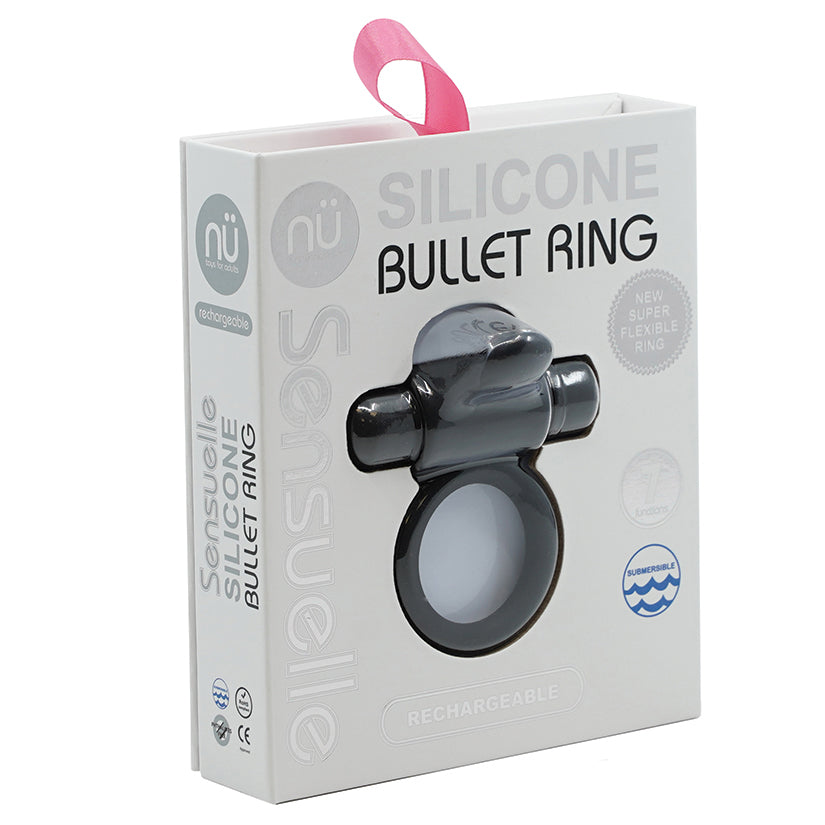 Sensuelle Silicone Ring-Black NU39BK