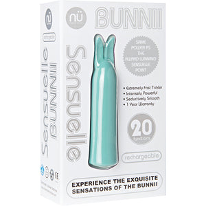 Sensuelle Bunnii 20 Function Vibe-Teal Blue NU53TBL
