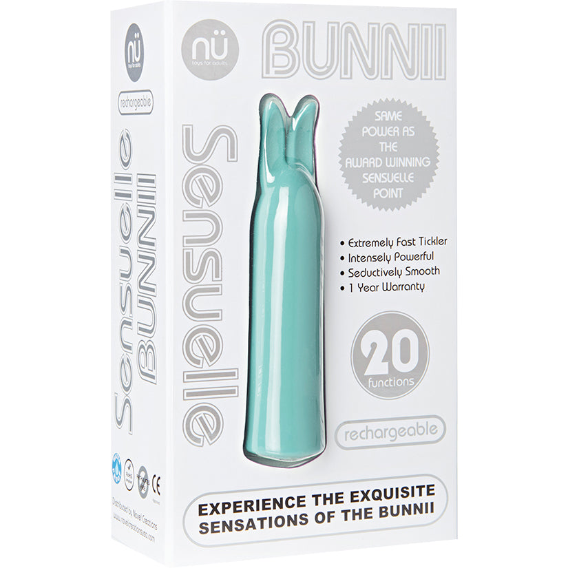 Sensuelle Bunnii 20 Function Vibe-Teal Blue NU53TBL