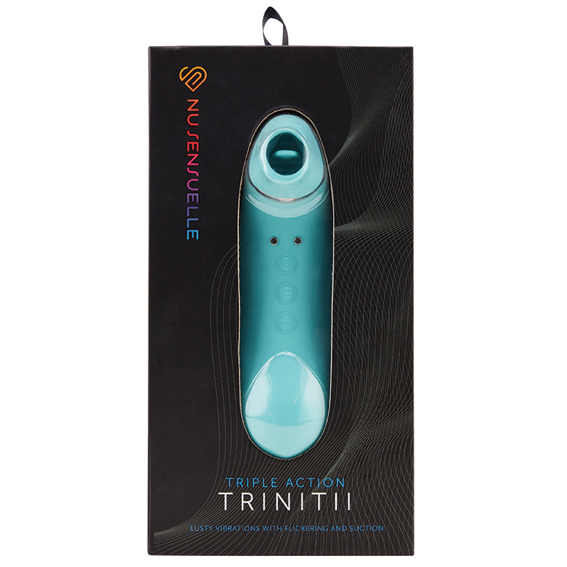 Sensuelle Trinitii 3-in-1 Suction Tongue-Electric Blue NU65EBL