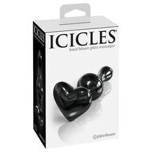 Load image into Gallery viewer, Icicles No.74 Heart Shaped Plug-Black PD2874-00