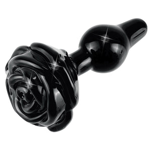 Icicles No.77 Rose Shaped Plug-Black