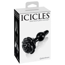 Load image into Gallery viewer, Icicles No.77 Rose Shaped Plug-Black PD2877-00