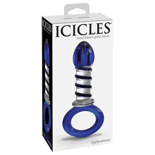 Load image into Gallery viewer, Icicles No.81 Plug With Handle-Blue Swirl PD2881-00