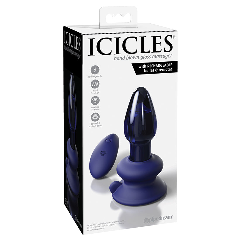 Icicles No.85 with Rechargeable Vibrator & Remote-Blue PD2885-14